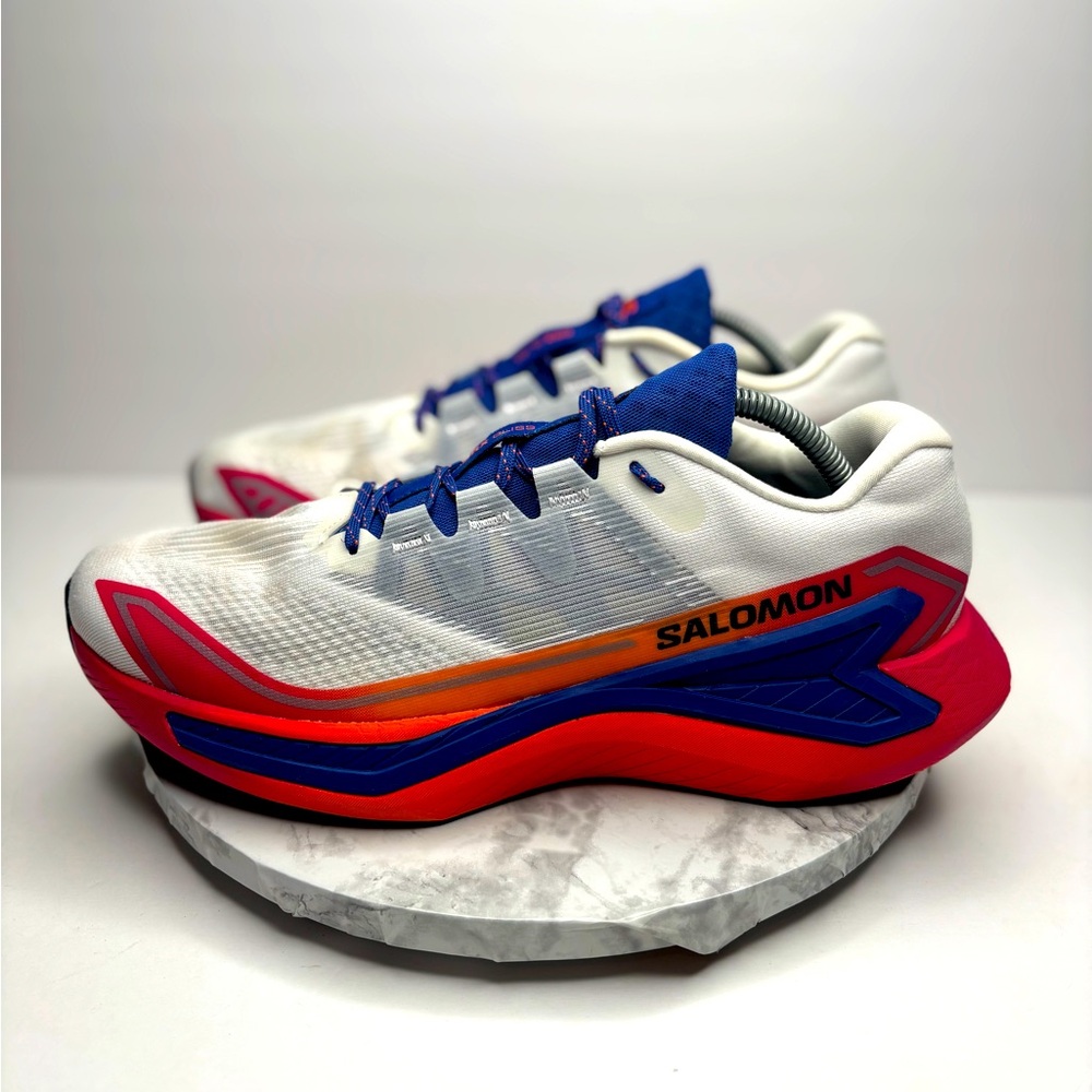 Size 10- SALOMON DRX Bliss White/blue/red